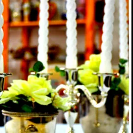 Candelabros 3 velas Plata Classic