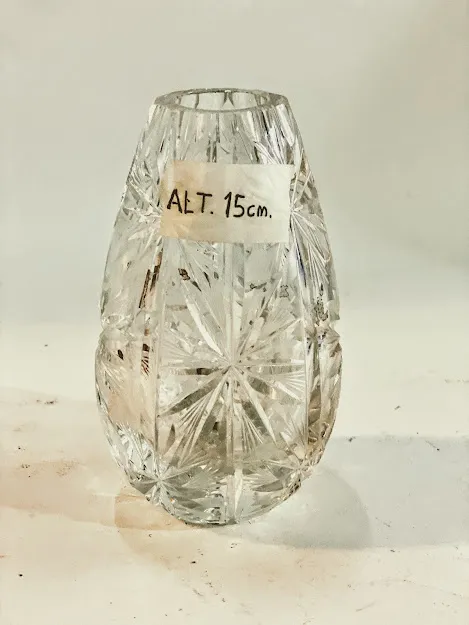 FLORERO CRISTAL TALLADO  "FCT15"  ALT. 15 CM