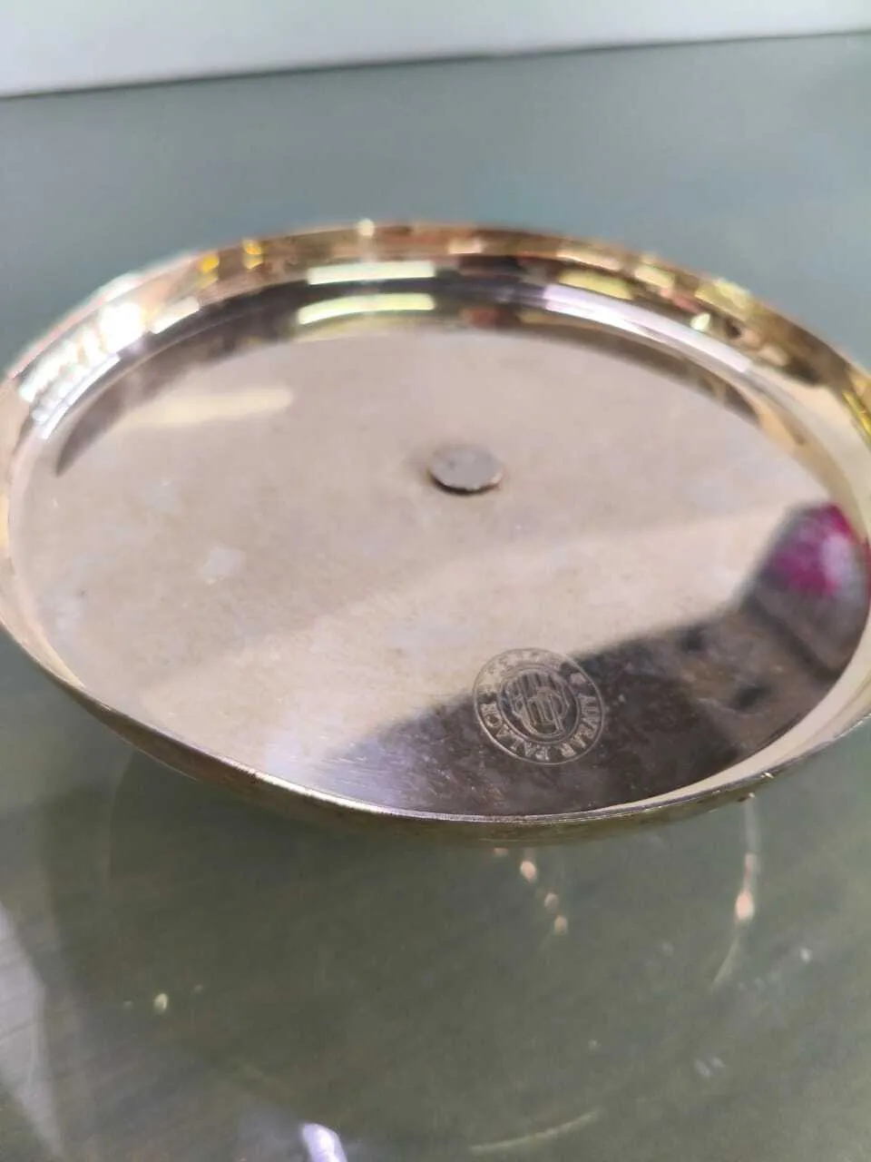 PIE  BASE DE PLATA  ANTIQUE  "ALVEAR  PALACE" 