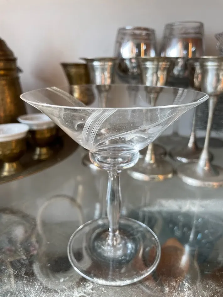 COPA MARTINI DE CRISTAL ANTIQUE 
