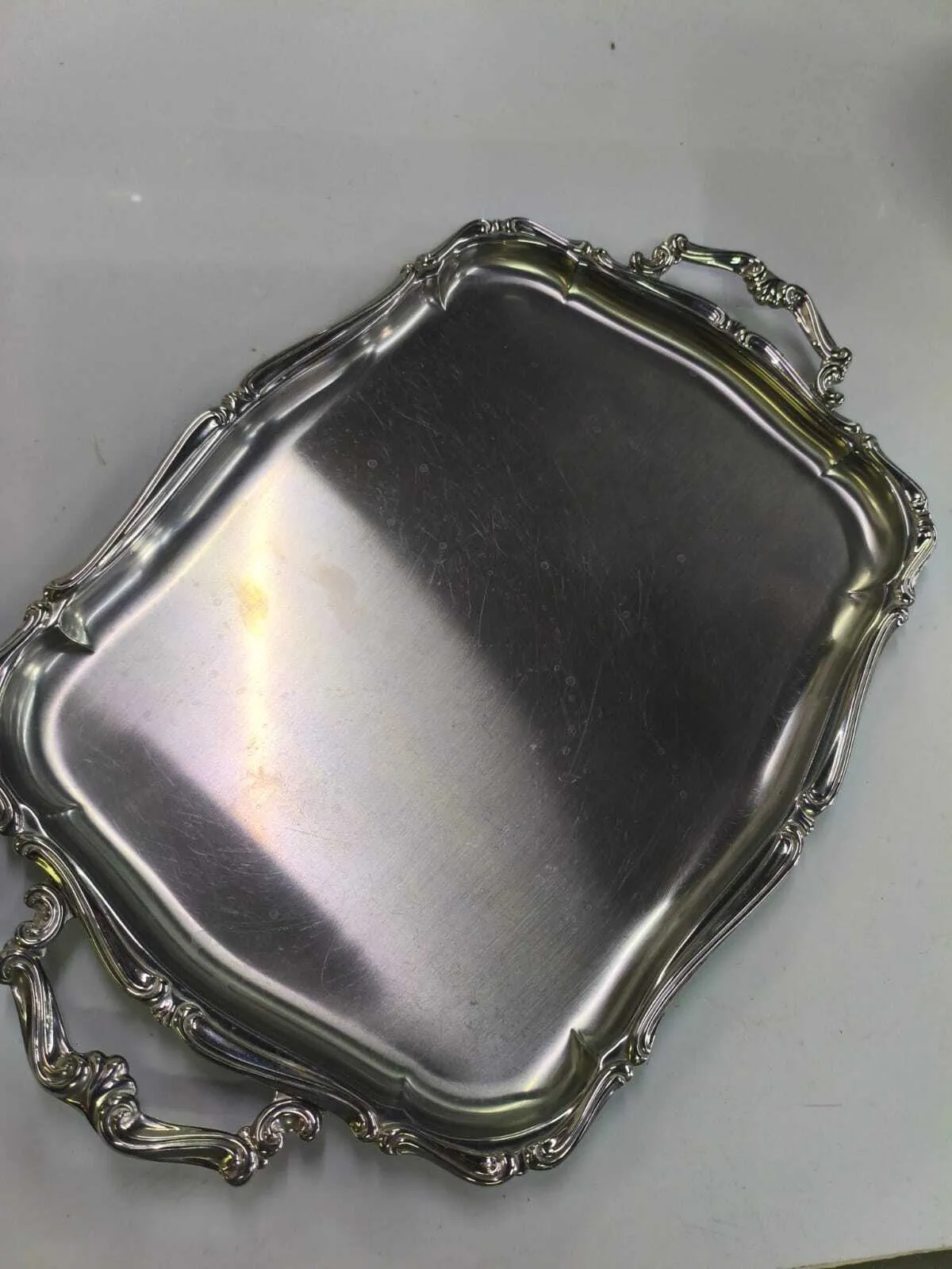 BANDEJA PLATA RECTANGULAR LABRADO "BPRL40" :40 X 30 CM 