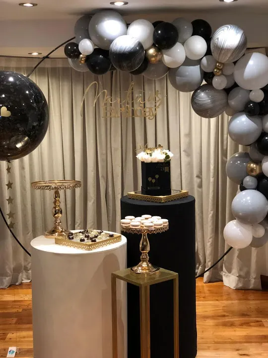 PIE DE TORTA ORO BRILLO GRANDE Diam.30  Alt.33 (CS042)