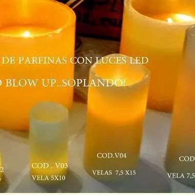 VELAS  LED 7 X 12 CM