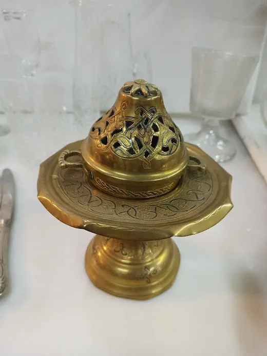 PORTA SAHUMERIO ORIENTAL BRONCE CON ASAS (PS02)