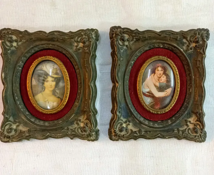 CUADRITOS CAMAFEOS  CUADRADO  BORDO  15 X 13 CM