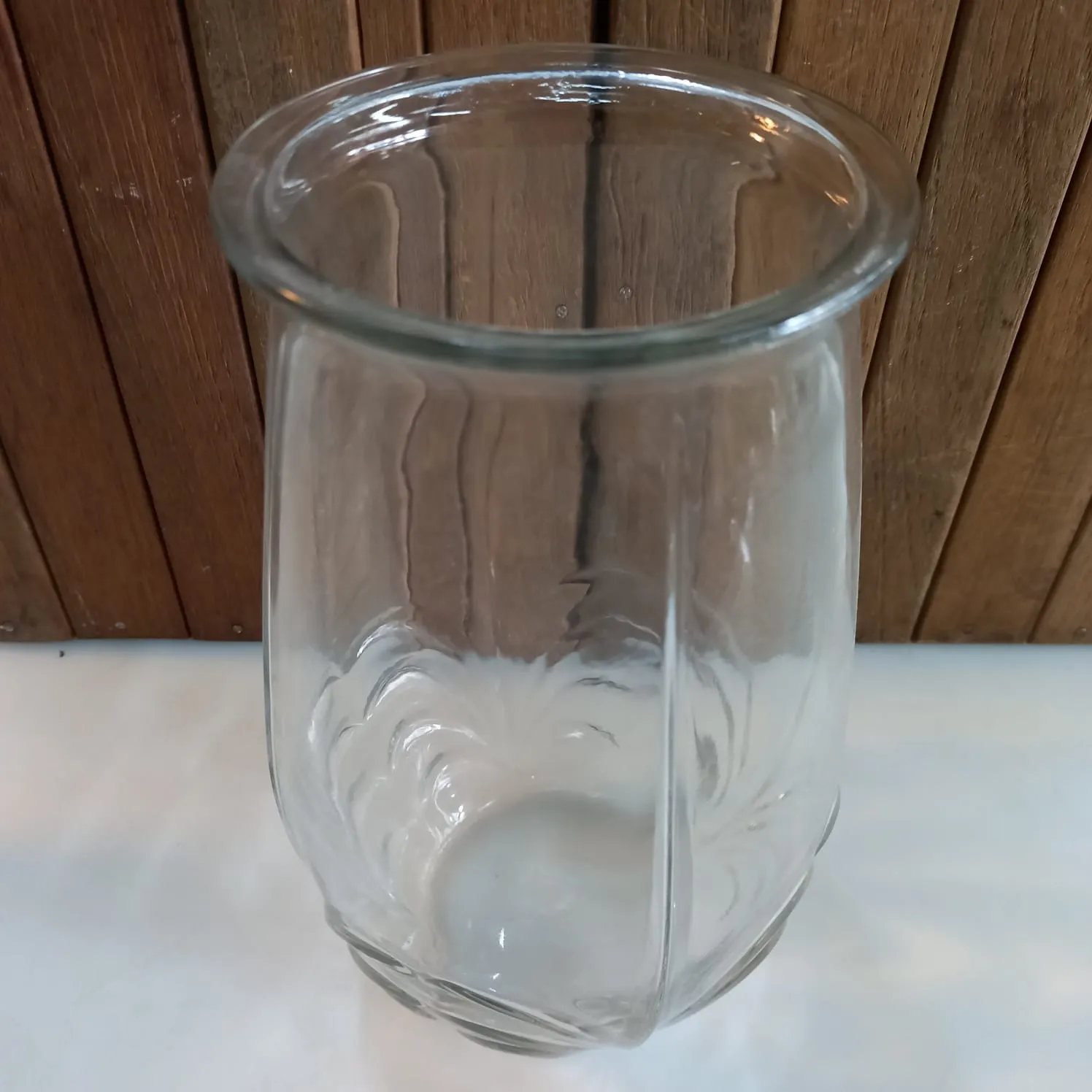 FLORERO CRISTAL ANTIGUO "FCA48"  10 X 25 CM 