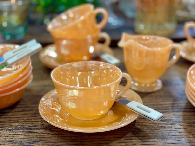 TAZA DE TE RETRO NARANJA CARNIVAL