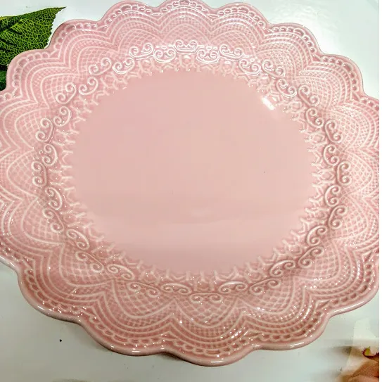 PLATOS  GRANDE ROSA PASTEL 26 cm (CPA024)