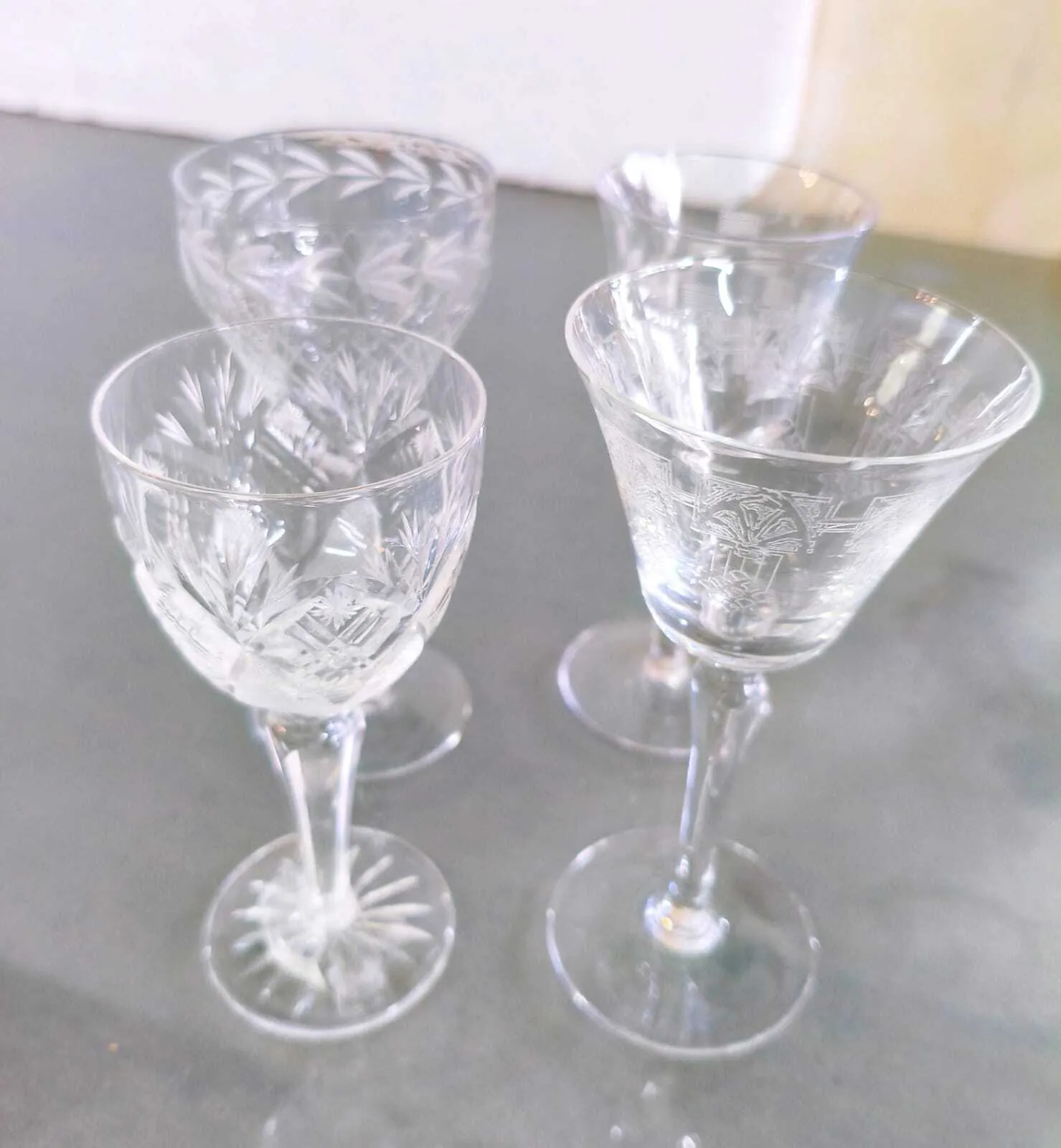 COPITAS DE CRISTAL ANTIQUE LIMONCELLO.