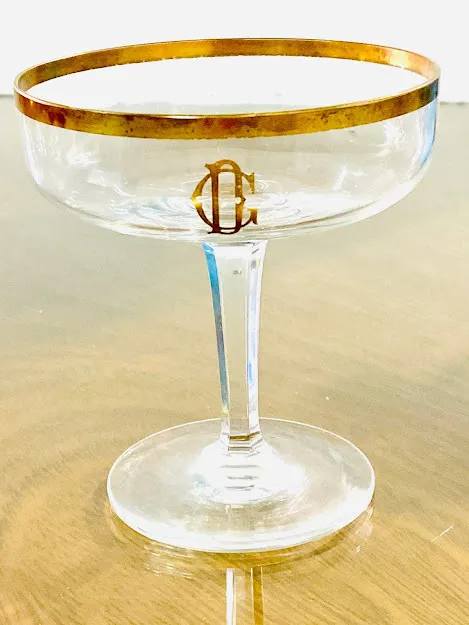 COPA CHAMPAGNE M. ANTONIETA BORDE ORO Y SELLO