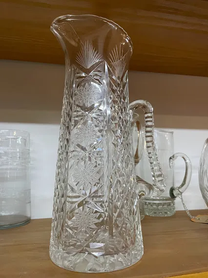 JARRA ALTA CRISTAL TALLADO "JACT 16 "- 35 CM