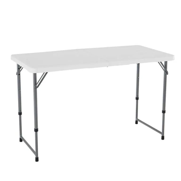 Lifetime 4ft Adjustable Height and Foldable Steel Table