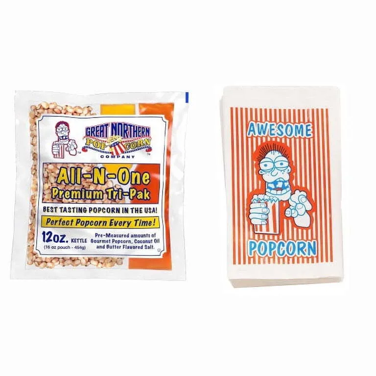 pop corn all in one pack with bags