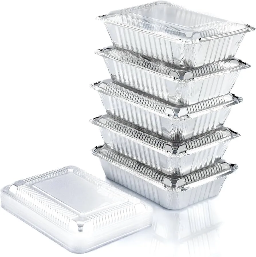 Disposable trays with lids