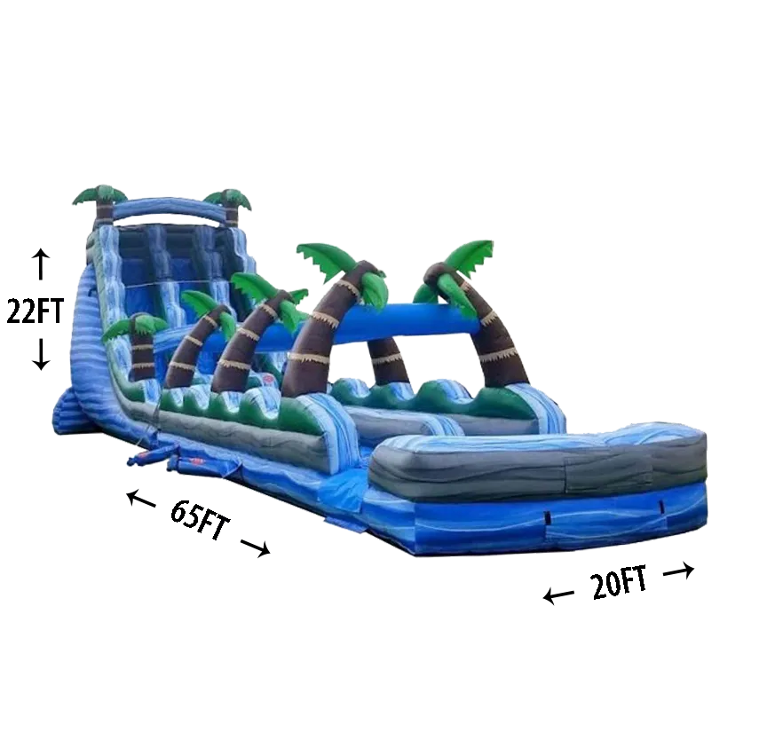 22' Dual Lane Island Waterslide