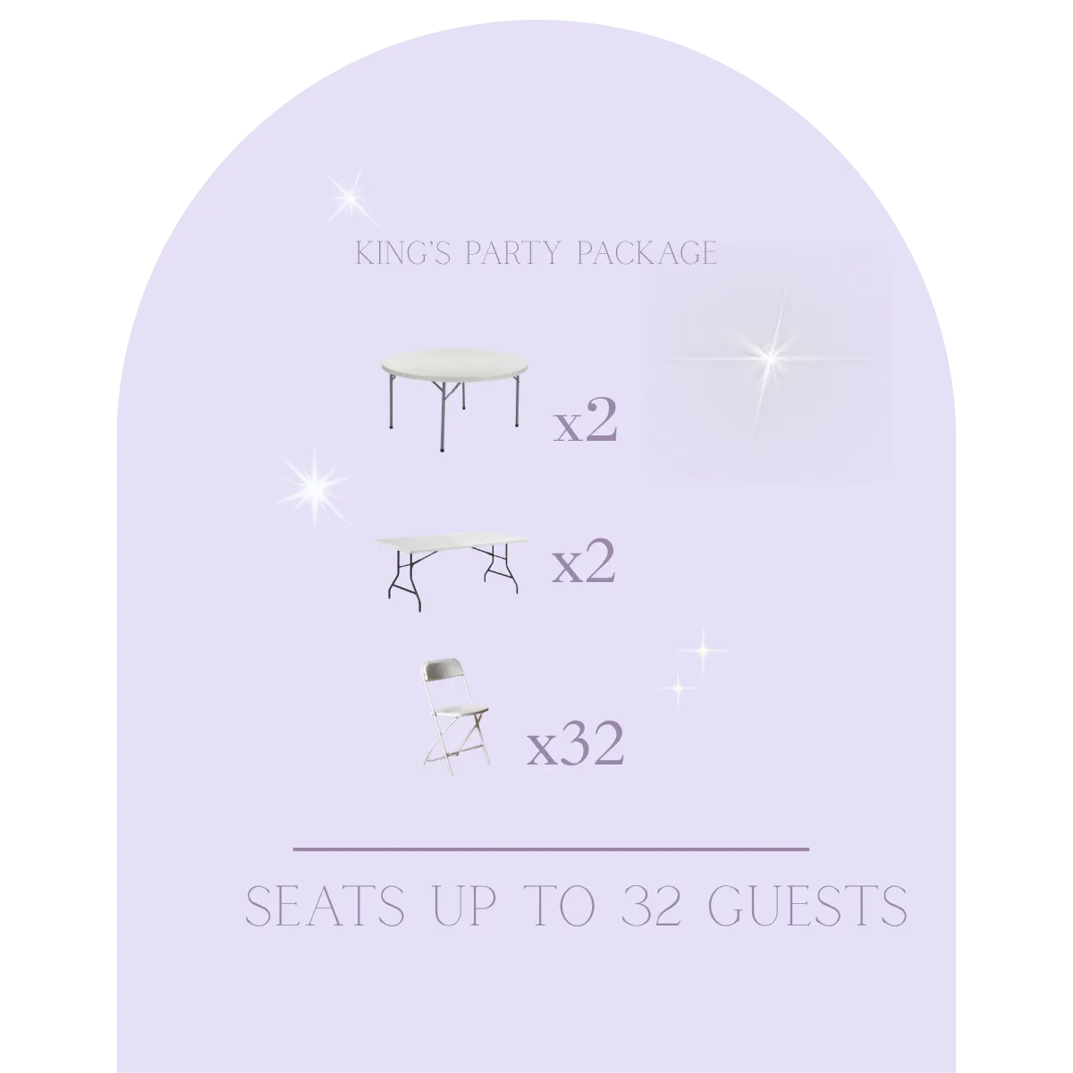 King’s Party Package 