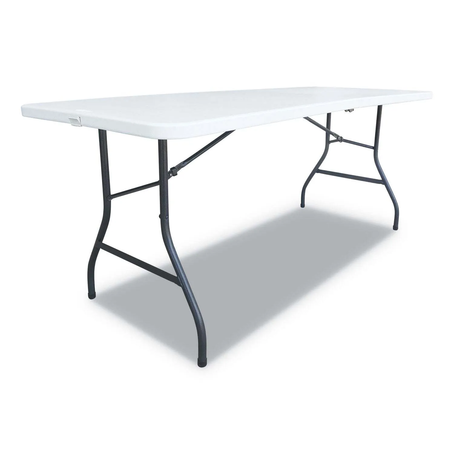 Rectangle Resin Folding Table - 6ft Fold-in-Half