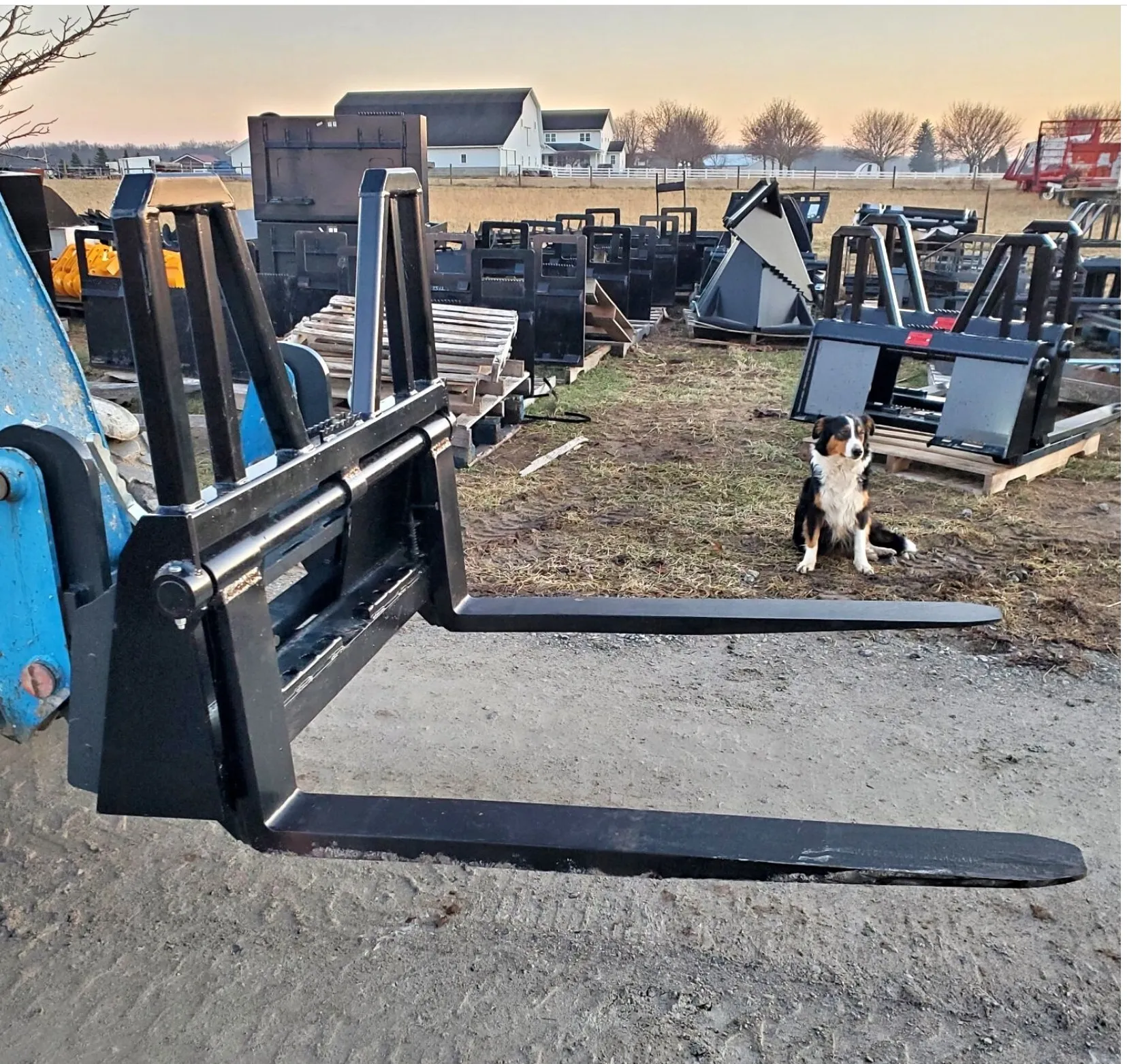 Heavy Duty 48 In Skid Steer Pallet Forks