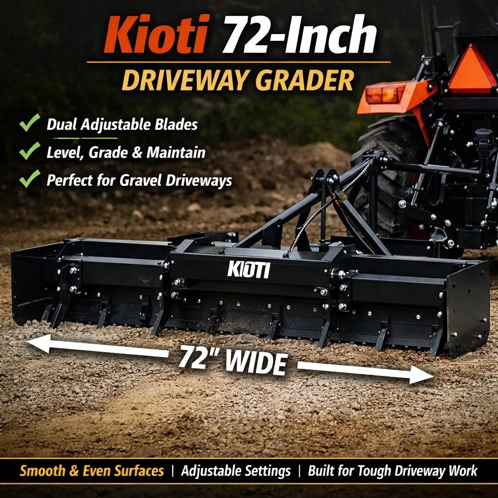 72" Heavy Duty Land Leveler Land Plane Scraper Grader with Shanks