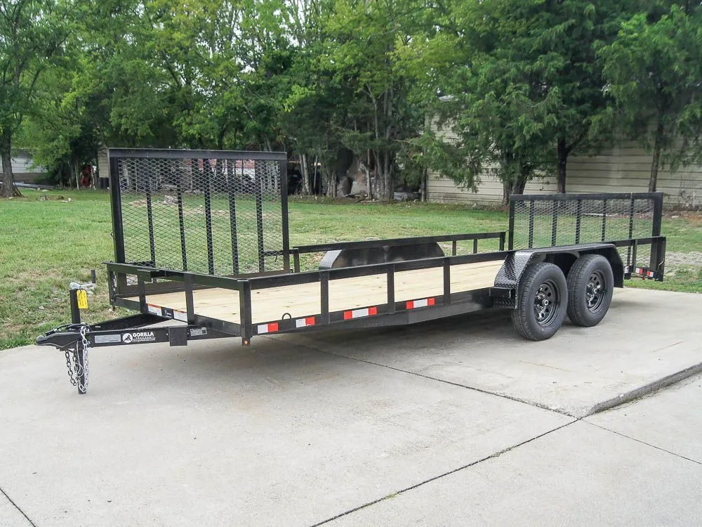 18' Landscape Trailer 7K GVRW with 5,000 lb Payload
