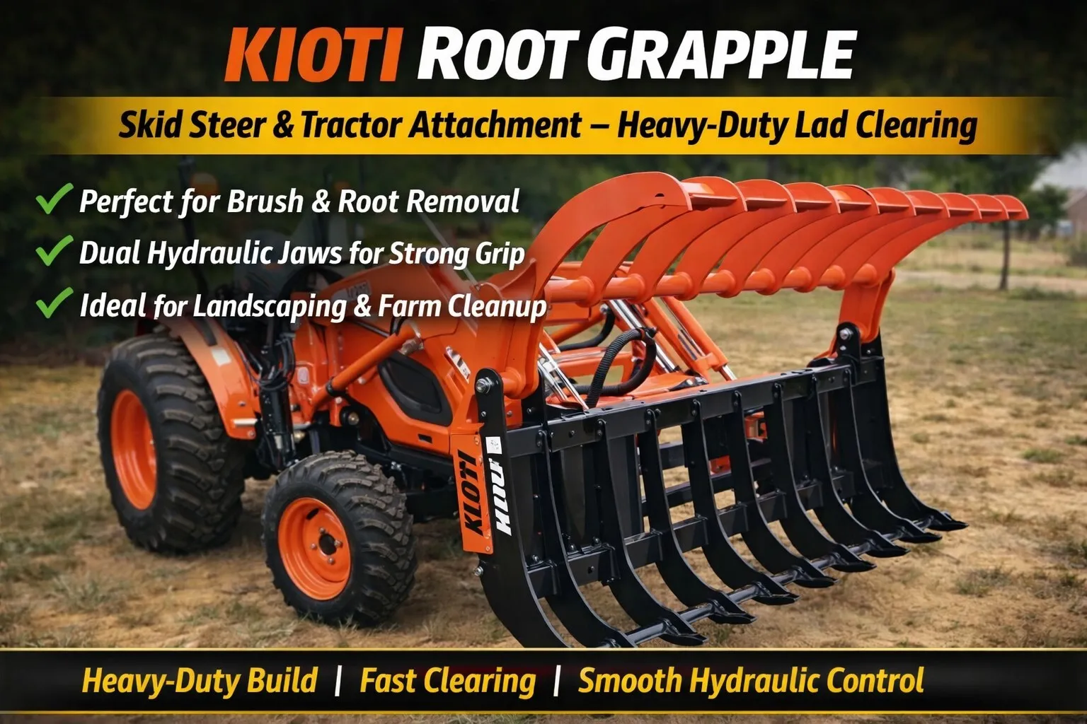 Kioti Root Grapple