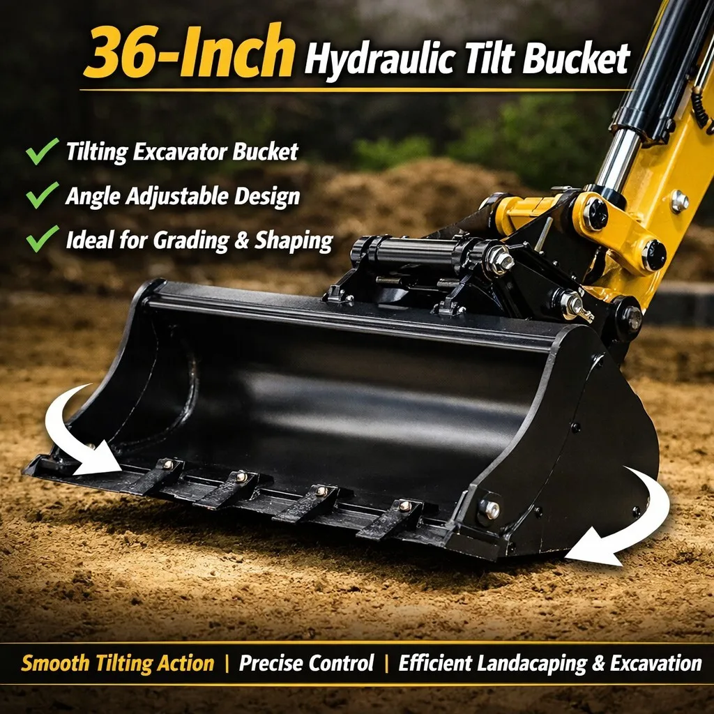John Deere 35P — 36" Hydraulic Tilt Bucket