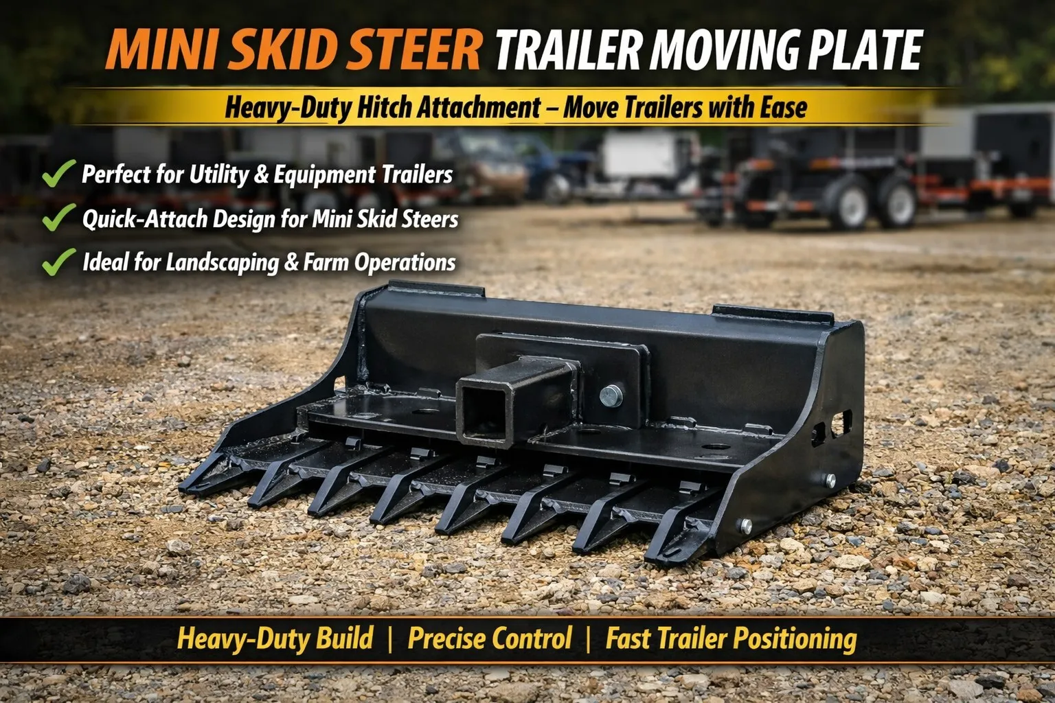 Mini Skid Steer Trailer Moving Plate