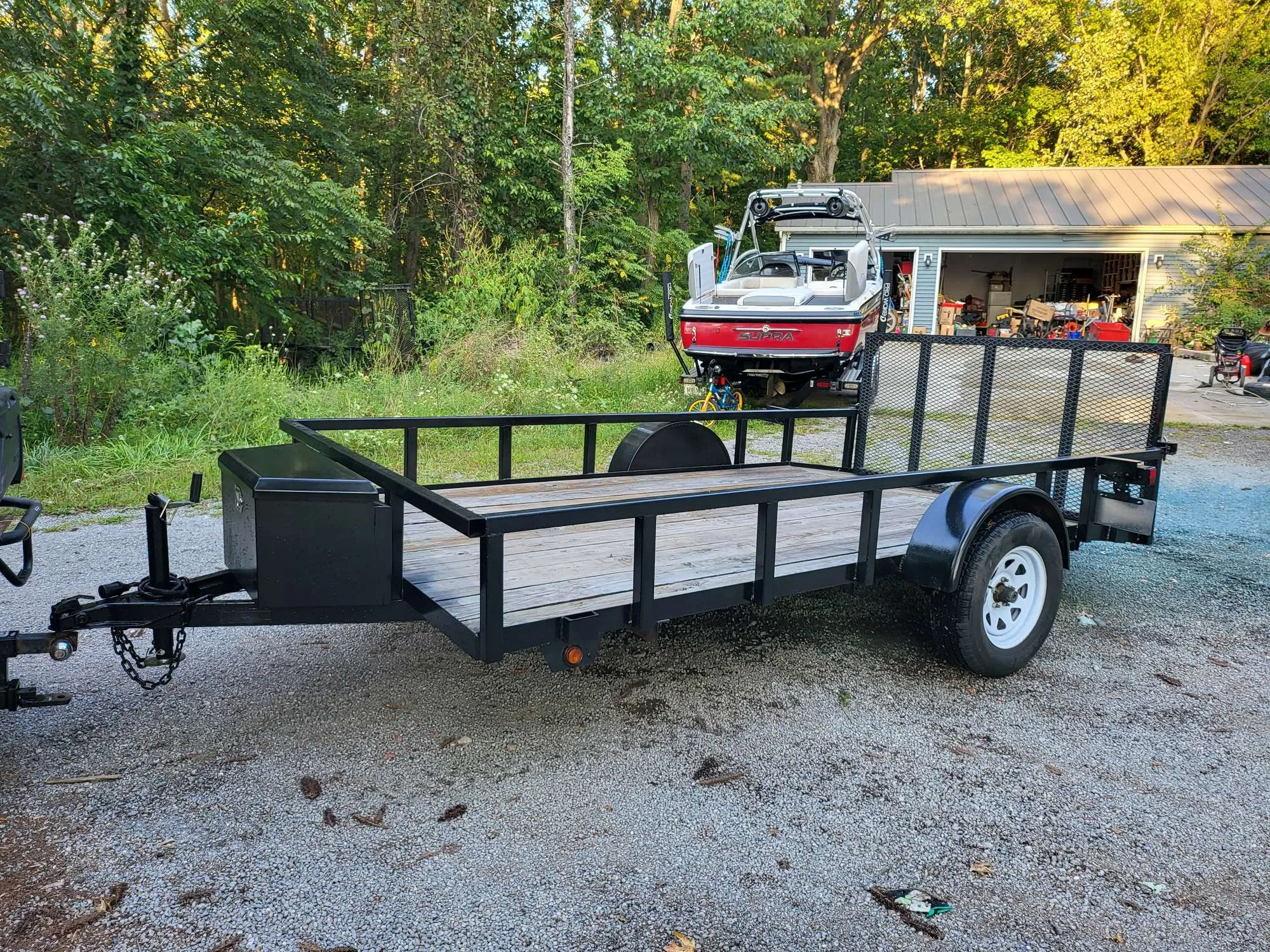 6' x 12' Utility Trailer with Tailgate Ramp and Dovetail