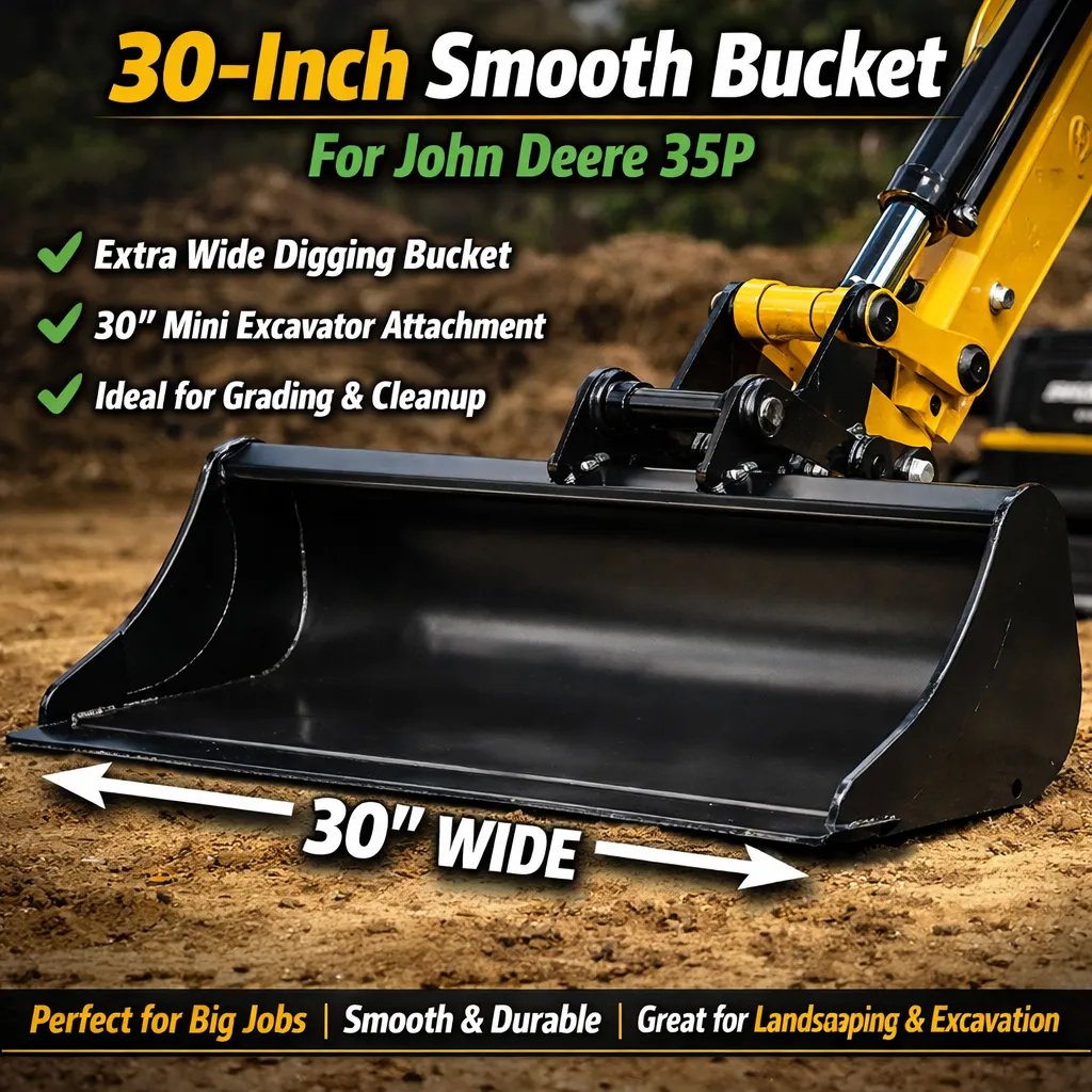 John Deere 35P — 30" Smooth Bucket