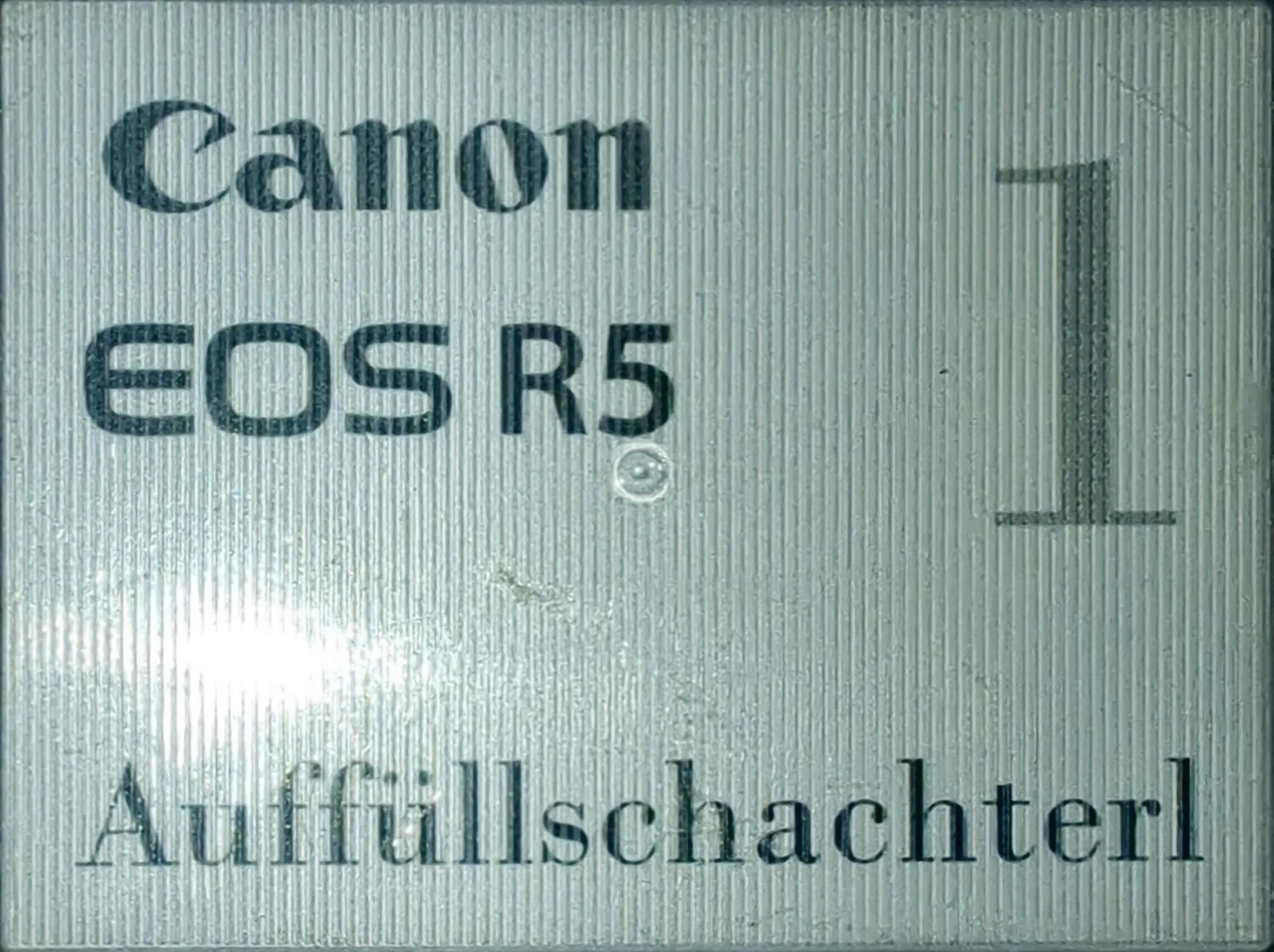 Canon EOS R5 Auffüllschachterl