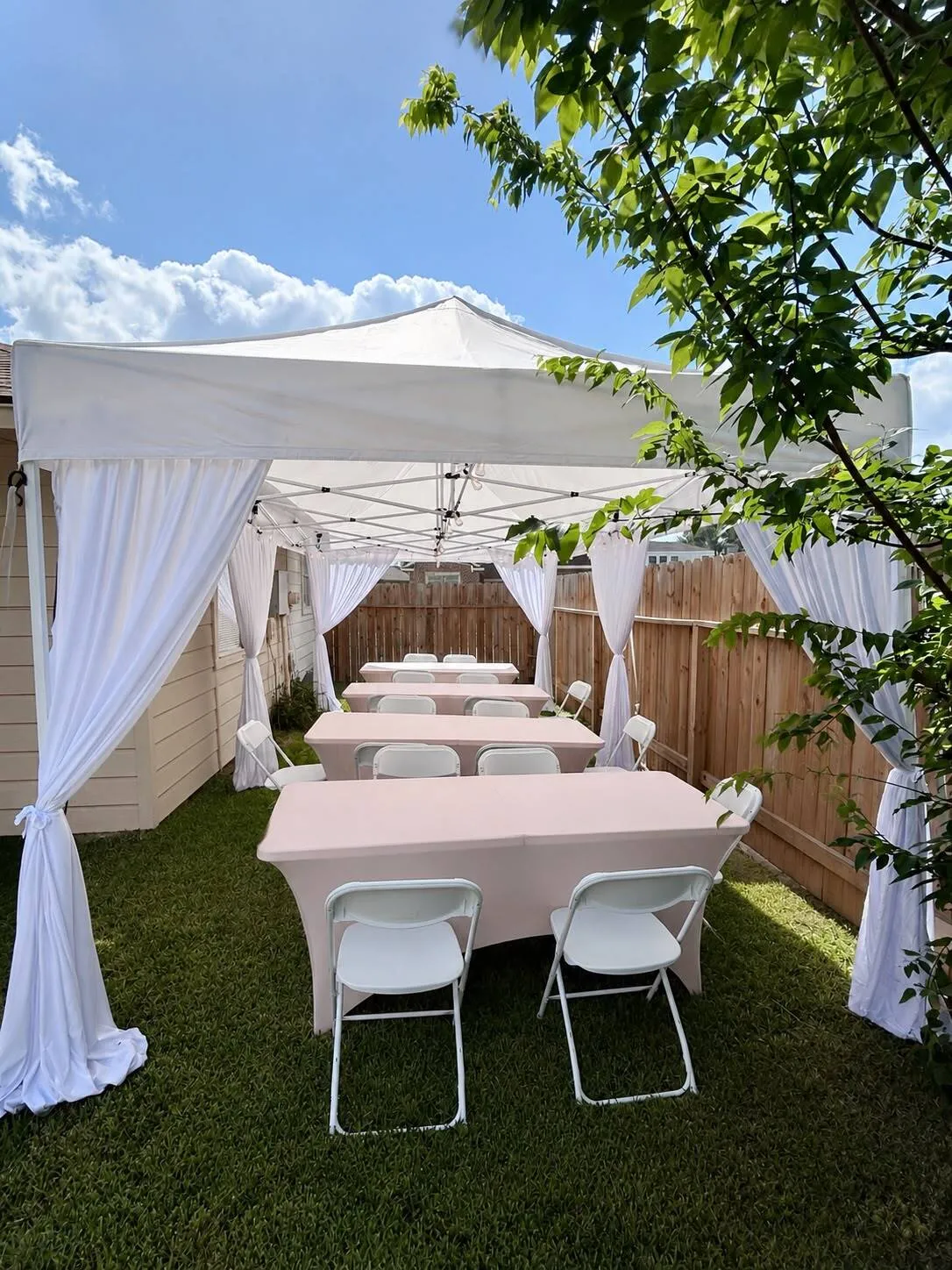 Backyard Tent Party Package Plus 24-30 Guest