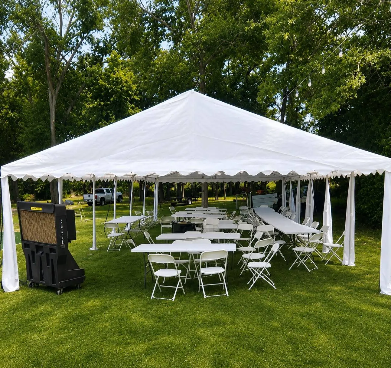 20x40 Celebration Frame Tent Package – 72 to 96 Guests