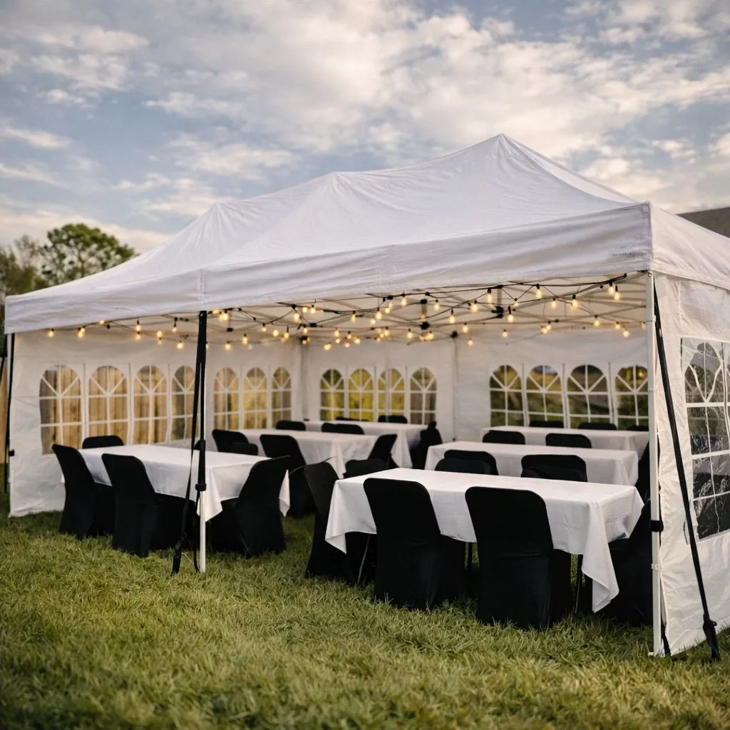 20×20 Complete Event Tent Package – 36 to 48 Guests