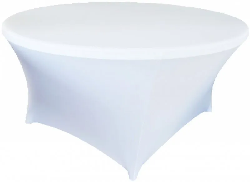 White round tablecover spandex