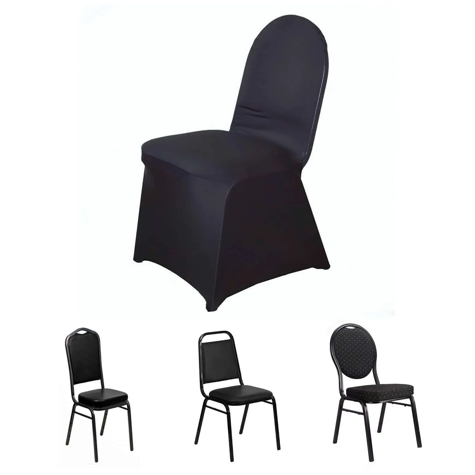 black chair cover