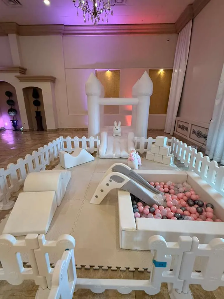The Luxe Boho Chic: Soft Play & White Bounce House Bundle