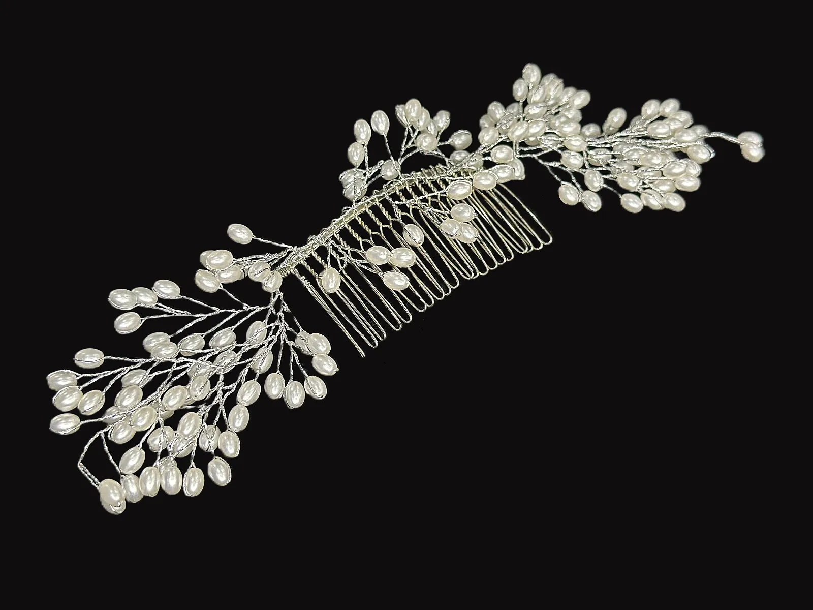 Tocado Perla blanco