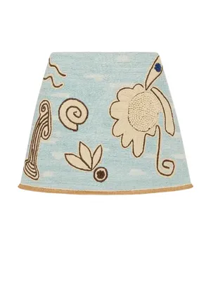 Alémais Azar Raffia Skirt