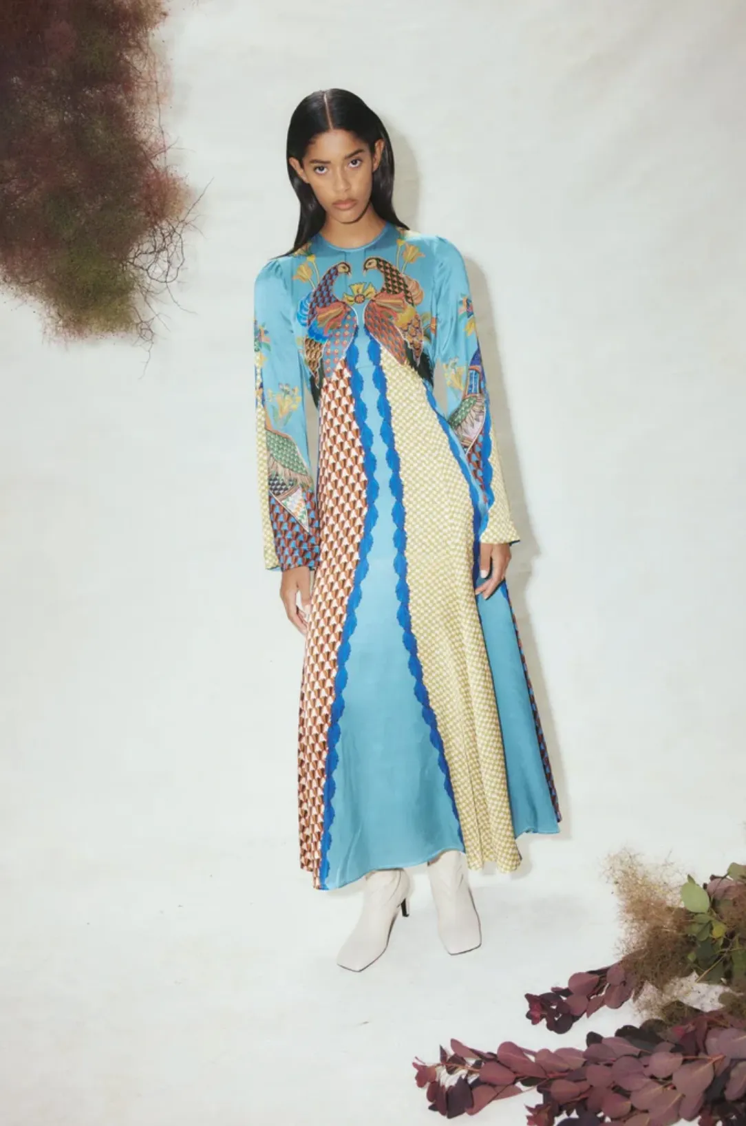 Alémais Gilly Flare Sleeve Dress