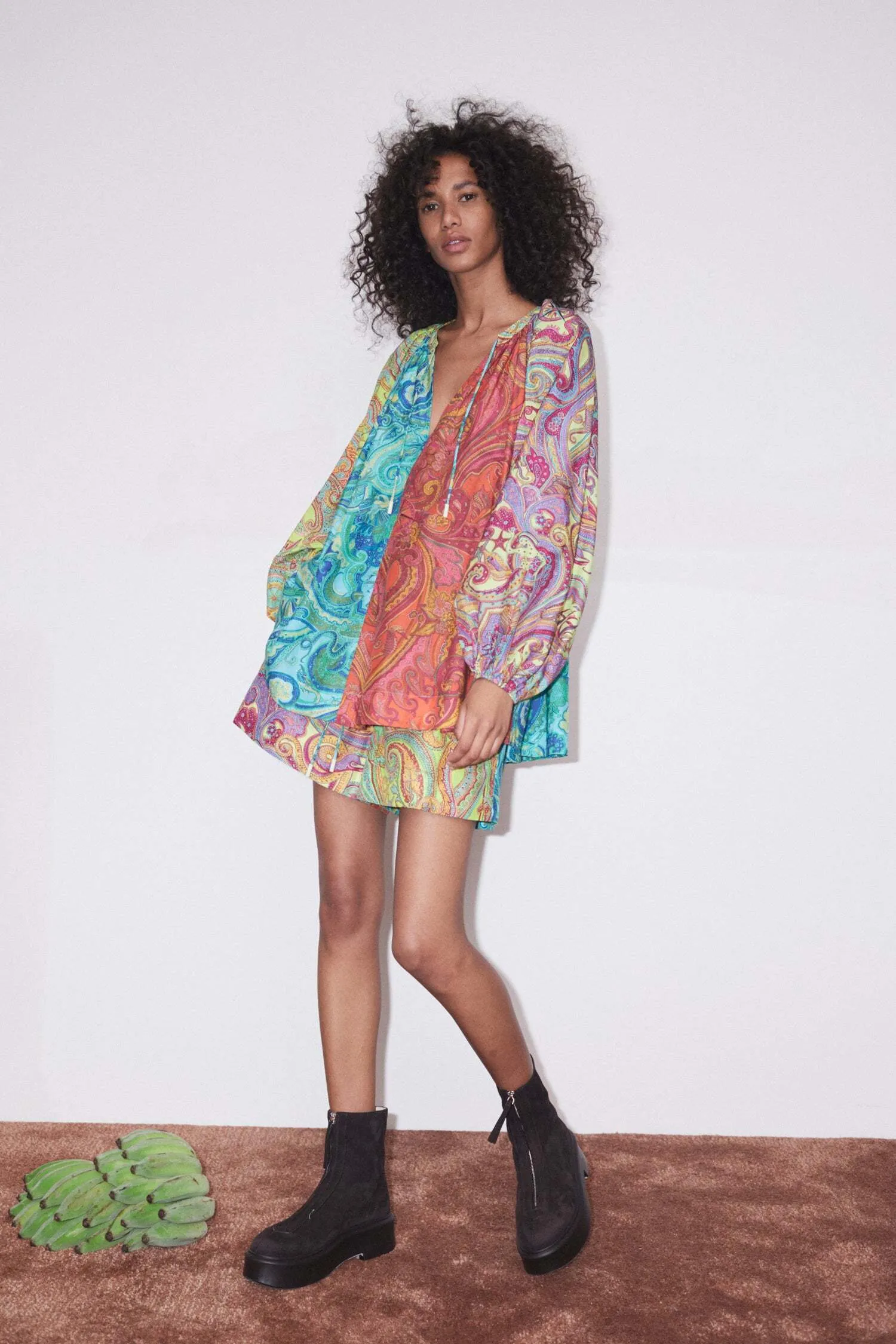 Alémais Ceto Spliced Silk Set - Shirt and Short