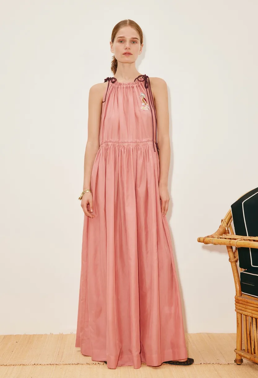 Alémais Zuri Embroidered Midi