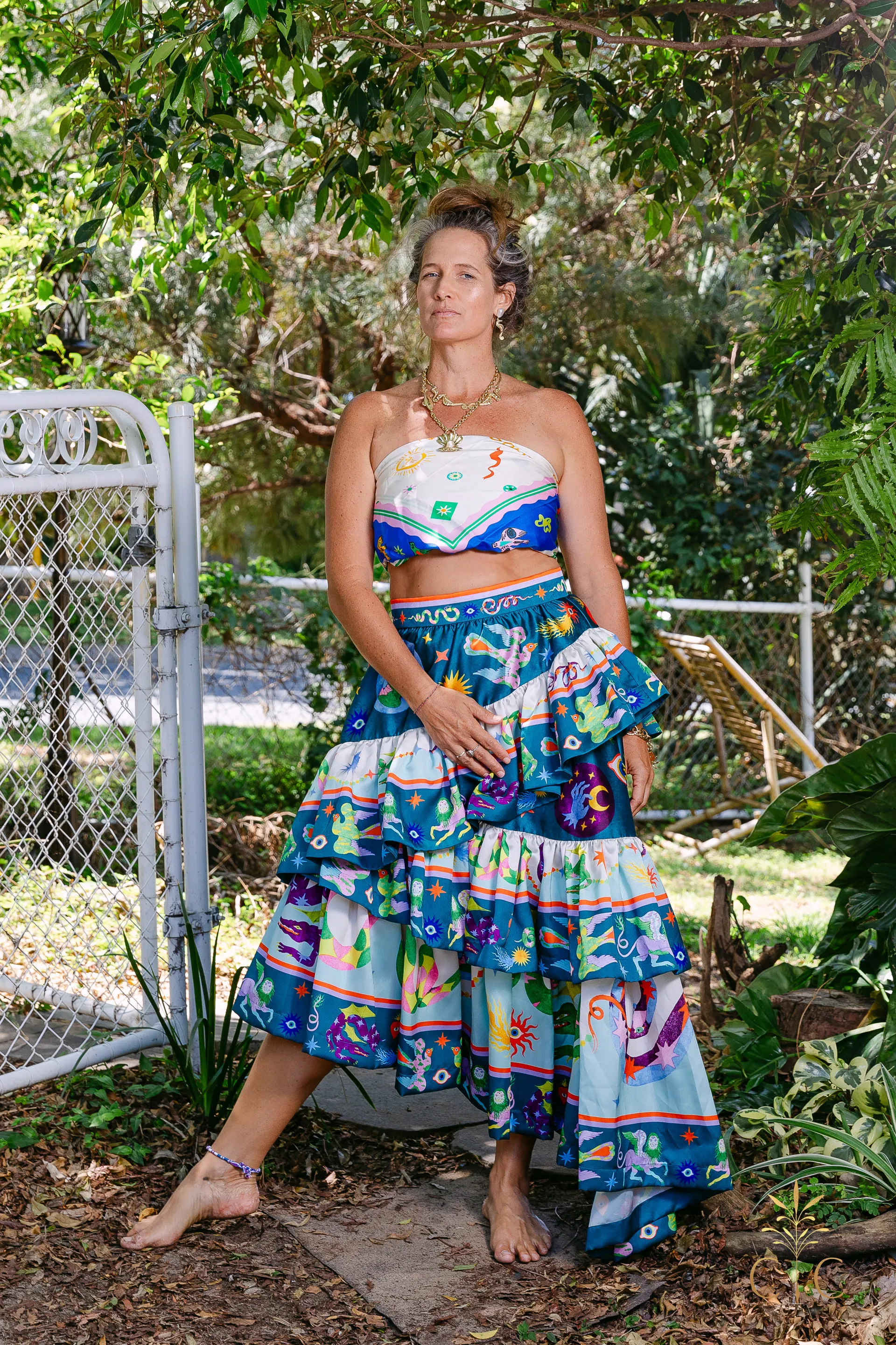 Alémais Guardian Tiered Ruffle Skirt