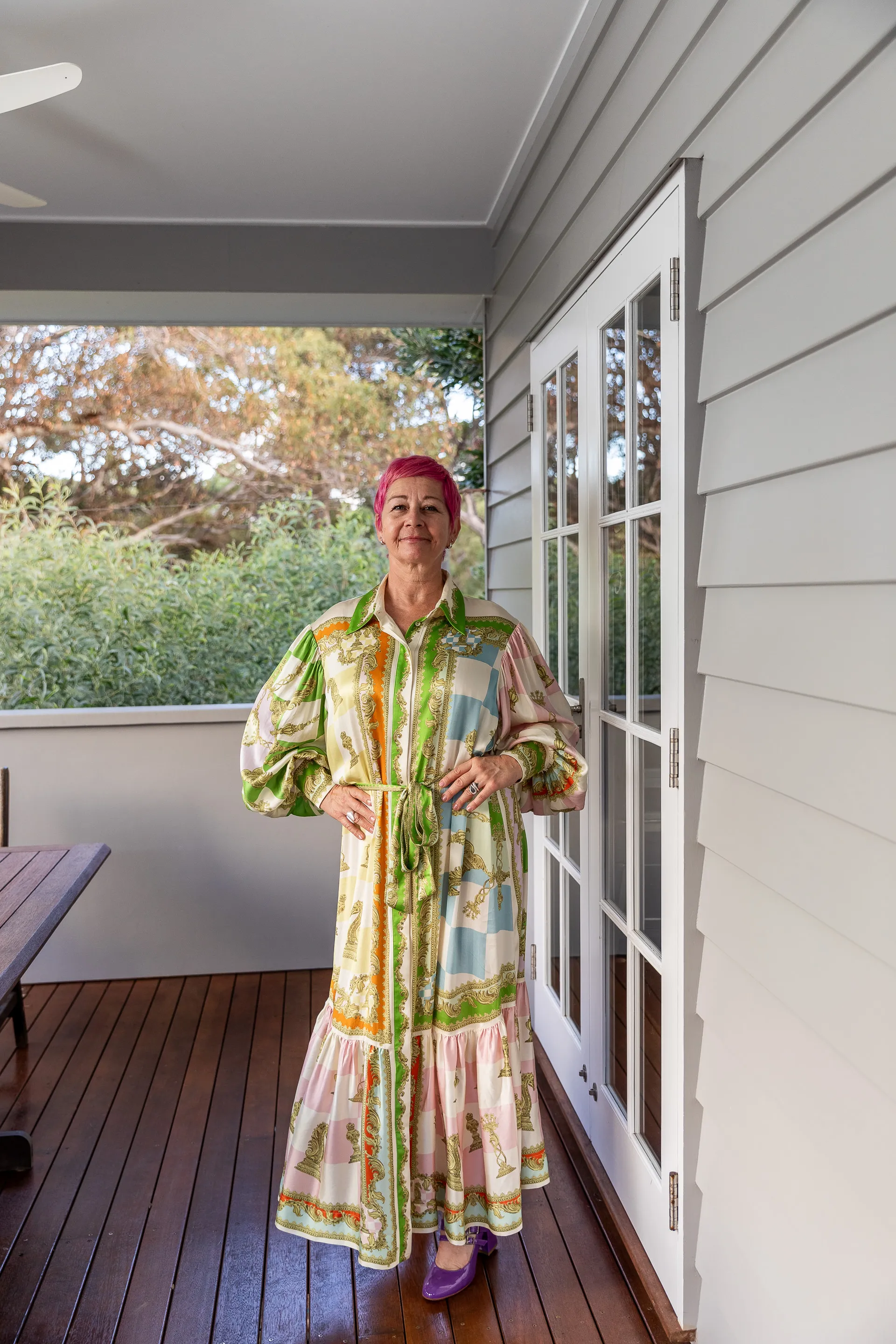 Alémais Checkmate Silk Shirtdress