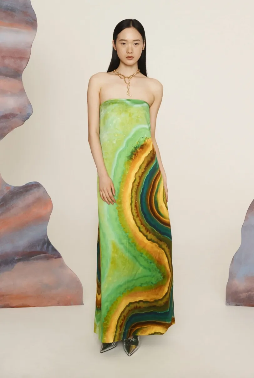 Alémais Iris Strapless Gown