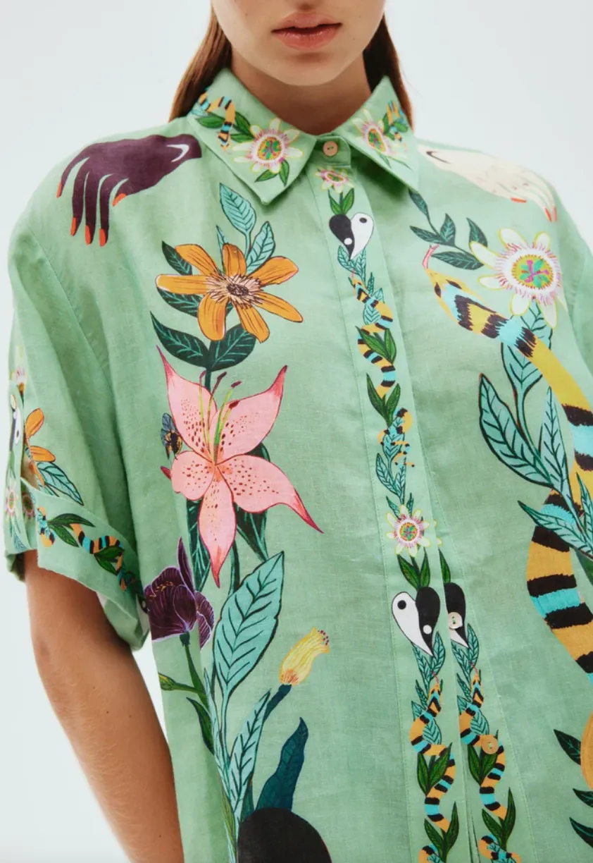 Alémais Meagan Oversized Linen Shirt