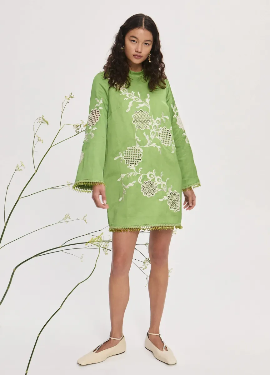 Alémais Luisa Embroidered Mini 