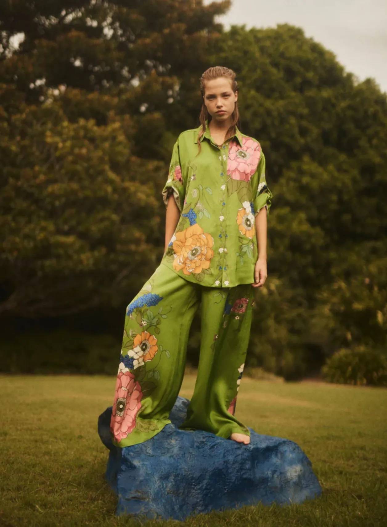 Alémais Olivia Silk Set - Shirt and Pant