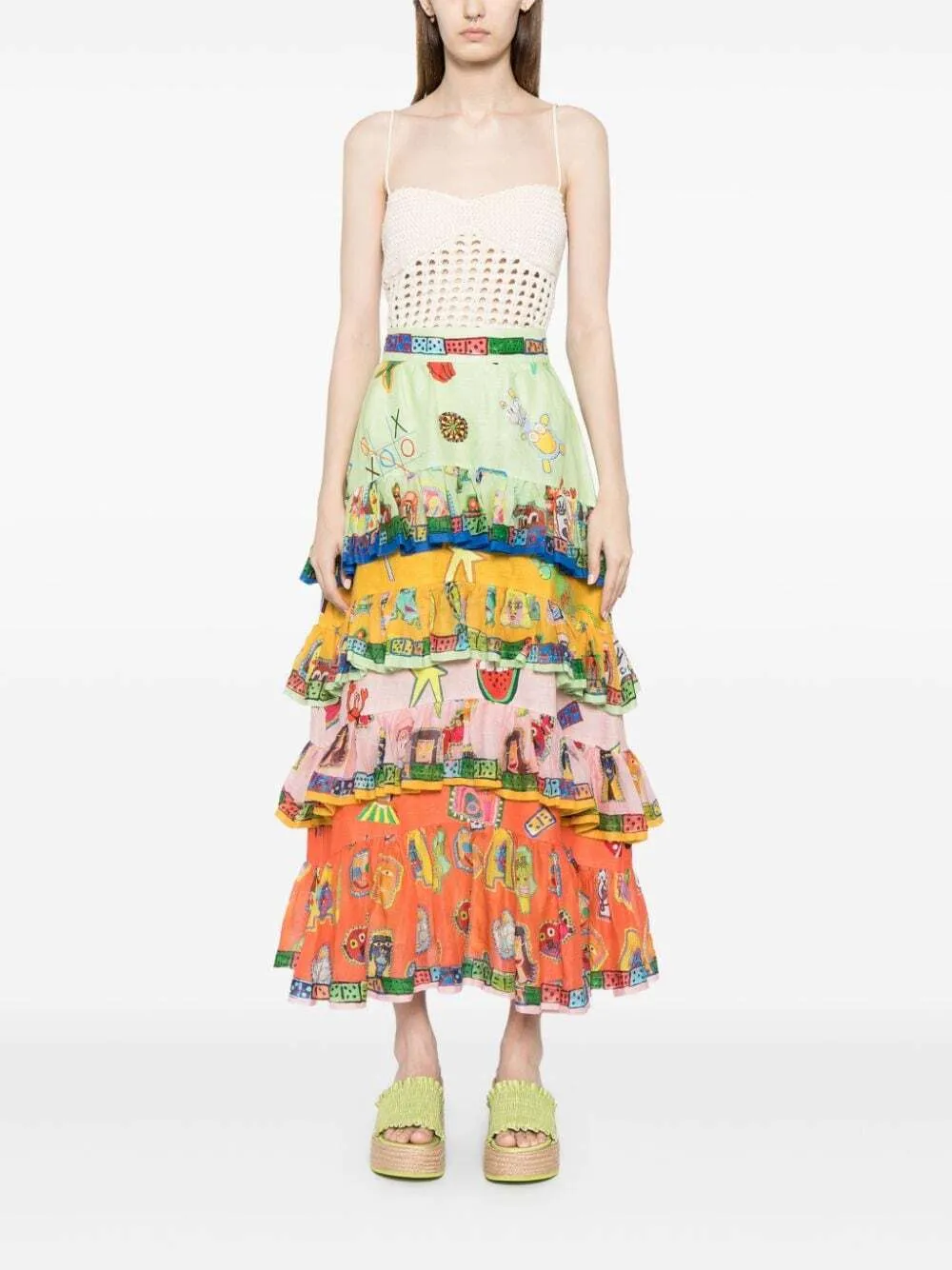 Alémais Players Tiered Skirt