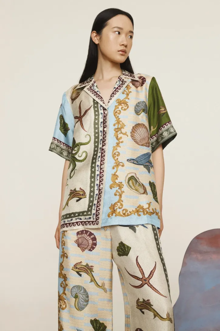 Alémais Bath House Silk Shirt