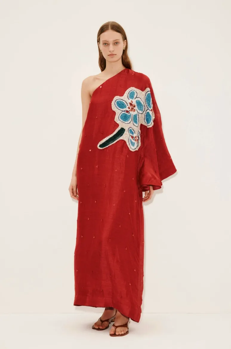 Alémais Scarlet Embellished Gown